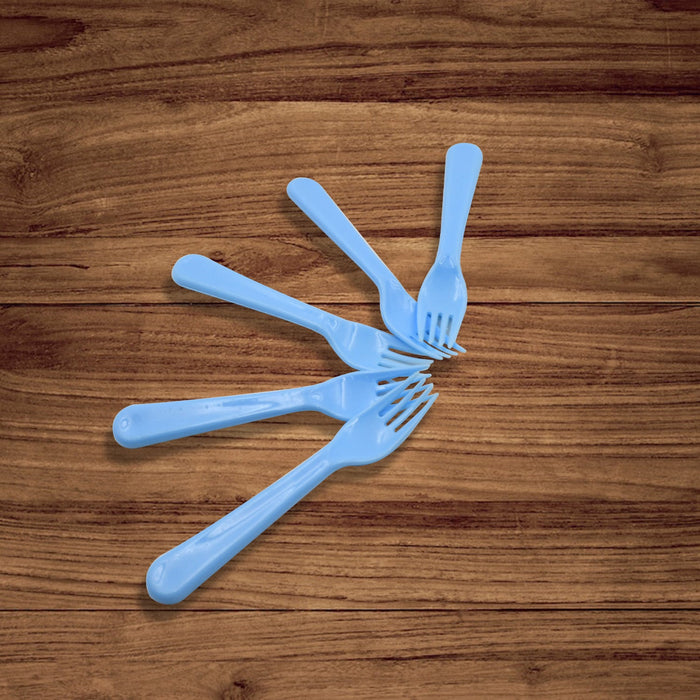 Reusable Premium Heavy Weight Plastic Forks, Party Supplies, One Size, plastic 5pc Serving Fork Set for kitchen, Travel, Home (5pc)