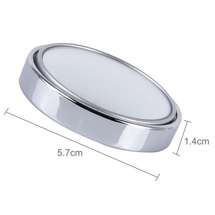 360DEGREE BLIND SPOT ROUND WIDE ANGLE ADJUSTABLE CONVEX REAR VIEW MIRROR - PACK OF 2