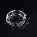 4063 Glass Brunswick Crystal Quality Cigar Cigarette Ashtray Round Tabletop for Home Office Indoor Outdoor Home Decor 