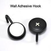 Set of durable heavy-duty adhesive hooks for wall mounting