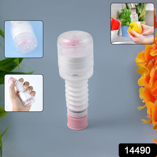 Extendable faucet tap extender in use demonstrating flexible design