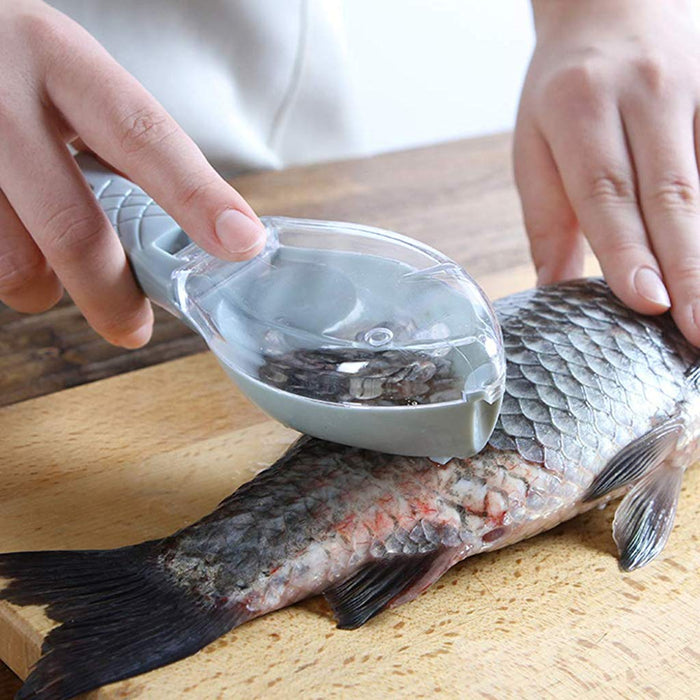 2195 Fish Scale Scraper Skin Peeler Fish Tools Kitchen Gadget 