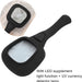 1573A Handheld Magnifying Glass 6 LED Illuminated Lighted Magnifier for Seniors Reading, Soldering, Inspection, Coins, Jewelry, Exploring 