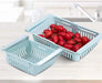 5338 Virgin Freeze Storage Unbreakable Adjustable Multi Color Tray with Extra Storage | Easy to Remove, Easy to Clean | Pack of 4 Tray 