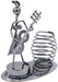 1640 Girl Musician Playing Bass Guitar Pen Stand Showpiece 