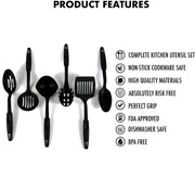 The full range of 6 non-stick cooking tools for Indian kitchens.