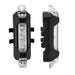 1560 Rechargeable Bicycle Front Waterproof LED Light (White) 