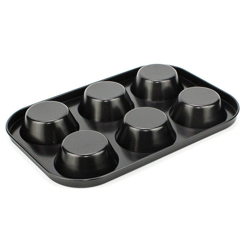 High-quality 6-cavity baking tray, ideal for oven safe bakeware.