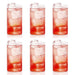 2343 Heavy unbreakable Stylish Plastic Clear look fully Transparent Glasses Set 330ml (6pcs) 