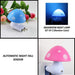 0254 Automatic Night Sensor Mushroom Lamp (0.2 watt, Multicolour) 