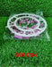 1366 Plastic Round Cloth Drying Stand Hanger with 18 Clips (Multicolour) 