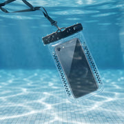 Underwater usage of waterproof mobile pouch