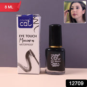 Close-up of waterproof mascara packaging highlighting long-lasting wear