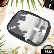 Compact Glimmerly portable storage bag for women, showcasing its sleek profile.