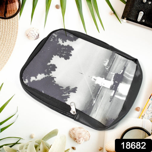Compact Glimmerly portable storage bag for women, showcasing its sleek profile.