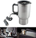 551 -12V Car Charging Electric Kettle Mug (Silver) 