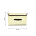 6470 Foldable Storage Box with Lid and Handles, Cotton and Linen Storage Bins and Baskets Organizer for Nursery, Closet, Bedroom, Home 
