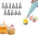 0836 12 Piece Cake Decorating Set of Measuring Cup Oil Basting Brush 