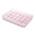 2645 24 Grids Plastic Egg Box Container Holder Tray for Fridge with Lid for 2 Dozen Egg Tray 