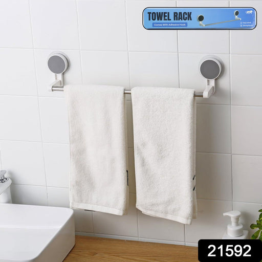 Self-adhesive towel rod installed in kitchen and bathroom spaces