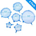 2154 Silicone Stretch Lids Reuseable Microwave Safe Flexible Covers (Set of 6) (Loose Pack) 