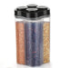 0764B Plastic Lock Food Storage 4 Section Container Jar for Grocery, Fridge Container. 