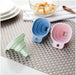 0828 Flexible Silicone Foldable Kitchen Funnel for Liquid/Powder Transfer Hopper Food (Small) 