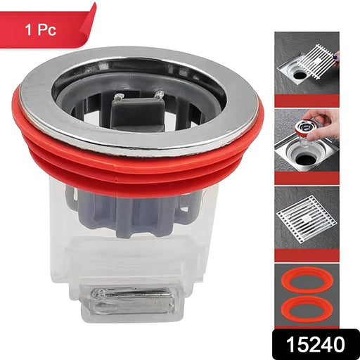 Odour proof floor drain with magnetic valve for kitchen and bathroom