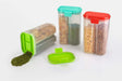 2146 Plastic 2 Sections Air Tight Transparent Food Grain Cereal Storage Container (2 ltr) (With Box) 