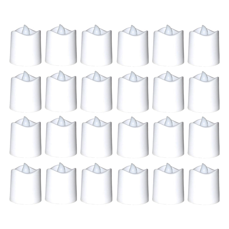 7221 Festival Decorative - LED Tealight Candles (White, 24 Pcs) 