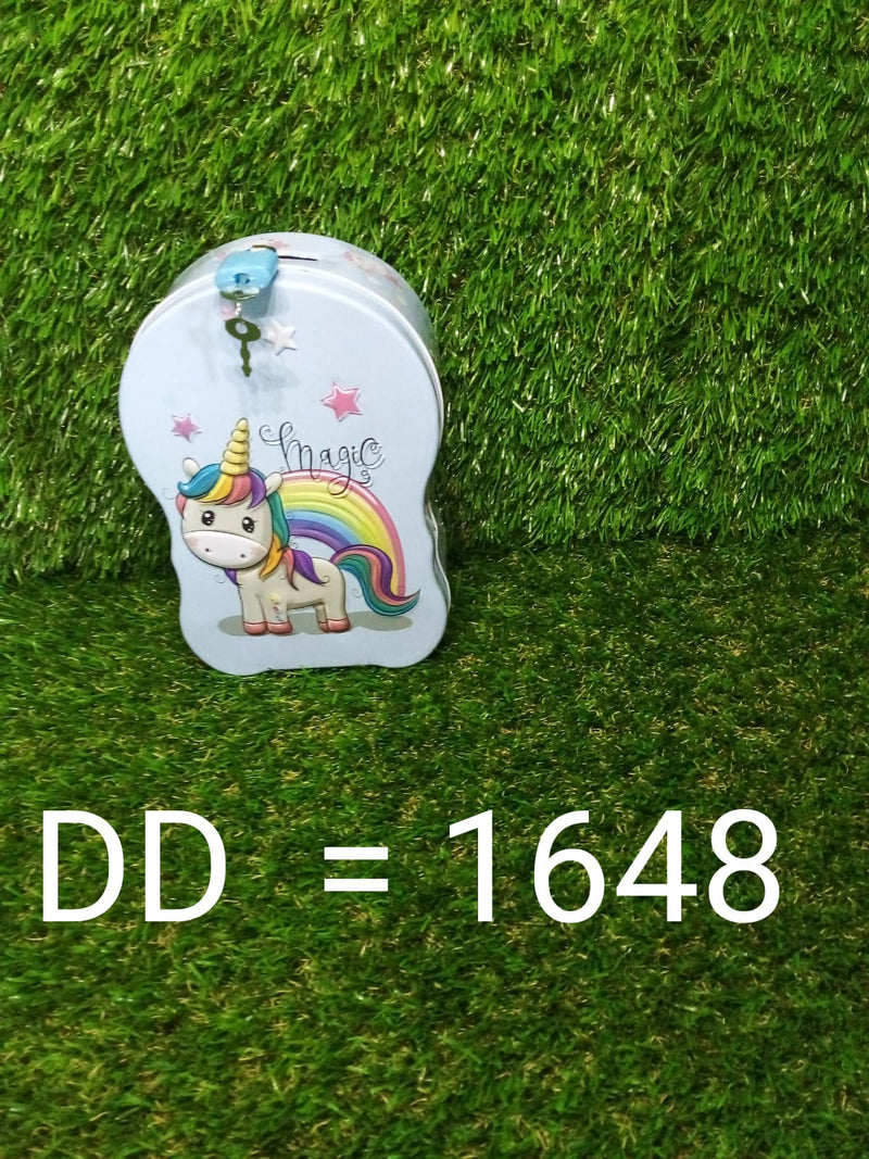 1648 Cartoon Character Metal Piggy Bank Coin Box Money Box 