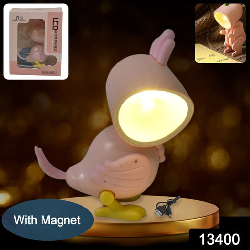 Close-up of the Magnetic Parrot Night Lamp's unique design.