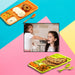 2037 4Compartment Dish with Spoon and Fork(2 Dish Set with 1Spoon and 1Fork) Dinner Plate Plastic Compartment Plate Pav Bhaji Plate 4-Compartments Divided Plastic Food Plate. 