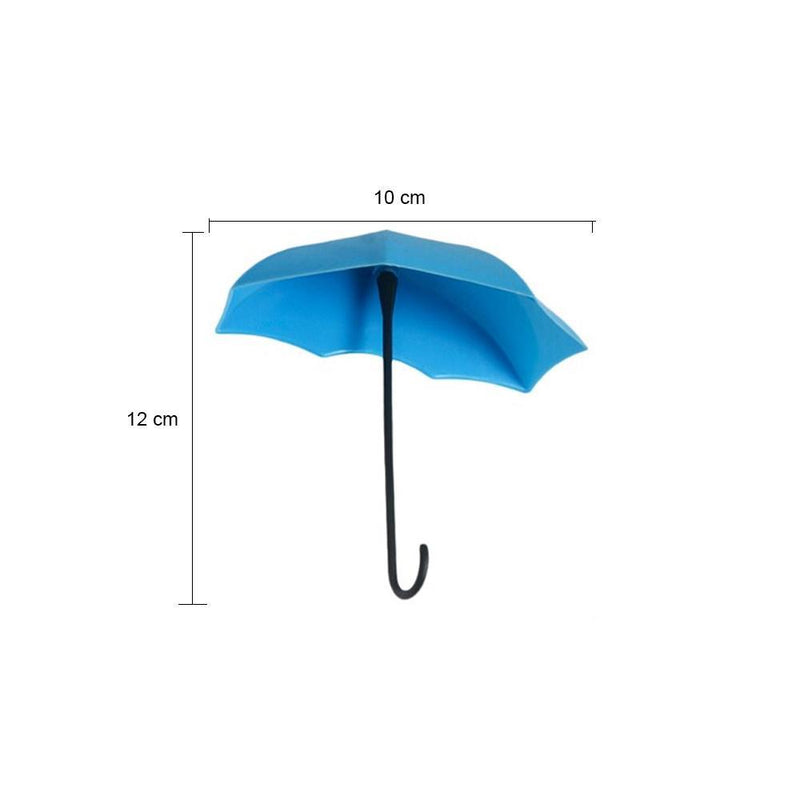 486_3pcs/set Cute Umbrella Wall Mount Key Holder Wall Hook Hanger Organizer Durable Wall hooks bathroom kitchen Umbrella Wall Hook 