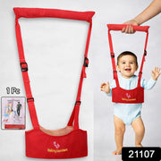 Close-up of adjustable straps on baby walking assistance harness