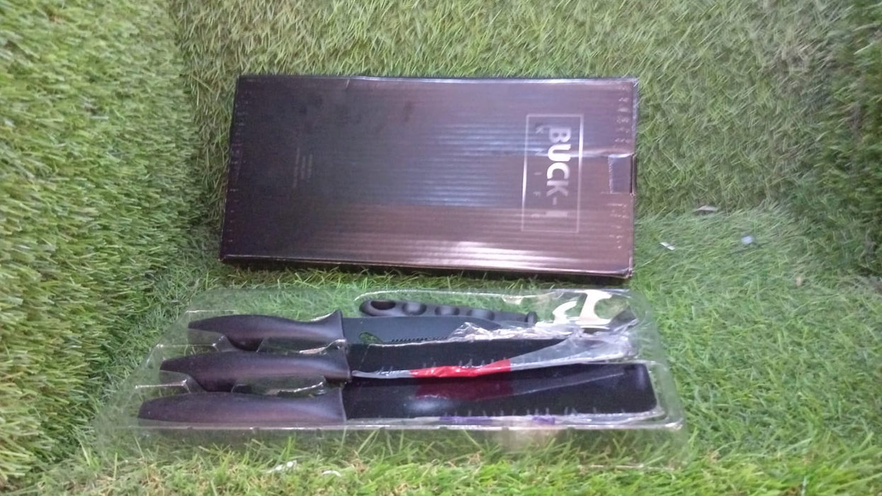 Kitchen Chef Cutlery Stainless Steel Knife Set, Chopping Knife, Chef Knife, Utility Knife, Butcher Knife (Pack of 5pc).
