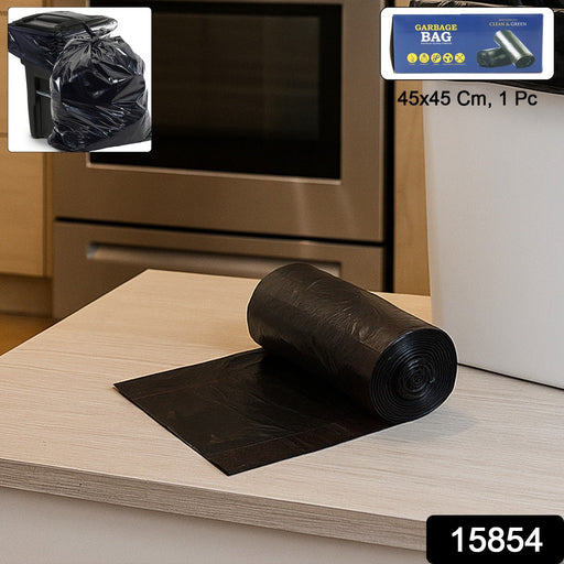 Packaging of a leak-proof garbage bags roll, highlighting its strength.