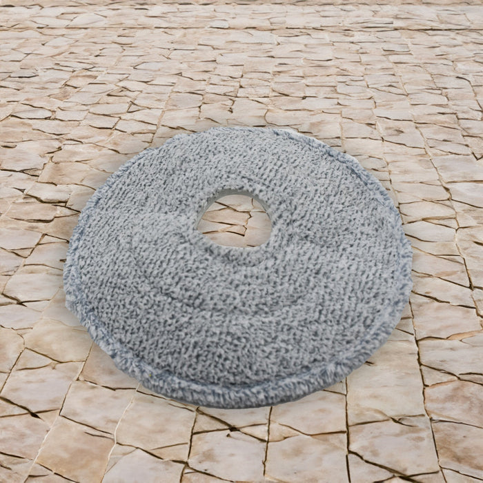 Round Shape Mop Head  with 1 Pad Extra Clean Water Spin Mop with Separate Water Bucket, Suitable for All Types of Flooring, Separates Dirty and Clean Water, Wet