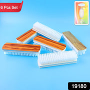 Veepee durable 6-piece cleaning brush combo for household and utility use
