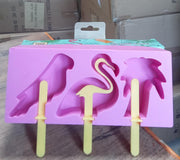 Detailed view of a single durable ice candy mould, showing its smooth finish.