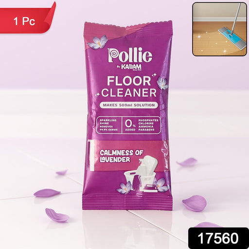 Floor cleaning kit with lavender fragrance and cleaner sachet