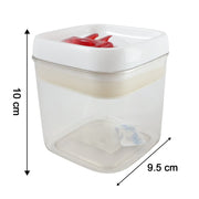 Lockable red lid food storage container for daily use