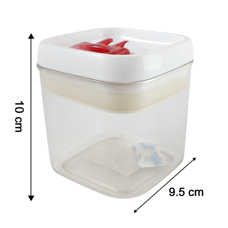 Lockable red lid food storage container for daily use