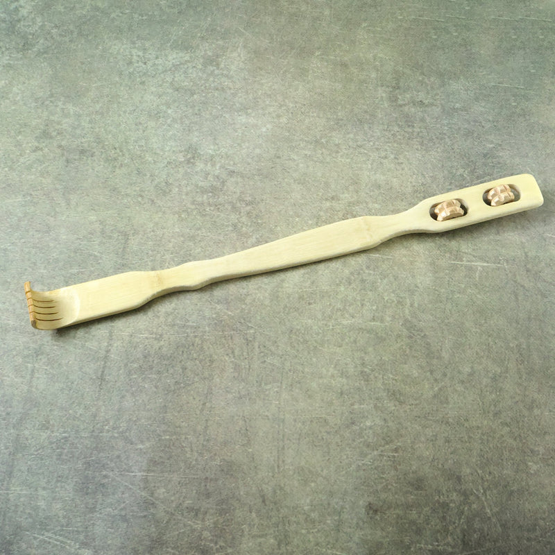 Acupressure wooden massage stick for relaxation