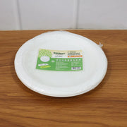 Compostable bagasse plates used for desserts and tasting portions