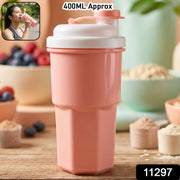 leakproof flip lid shaker bottle for health drinks