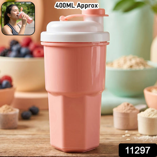 leakproof flip lid shaker bottle for health drinks