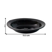 Black serving bowl suitable for dining and catering use