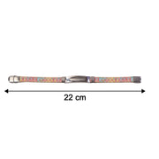 Stylish multicolor wrist jewellery with woven details