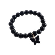 Beaded bracelet glowing under soft light for fashionable look